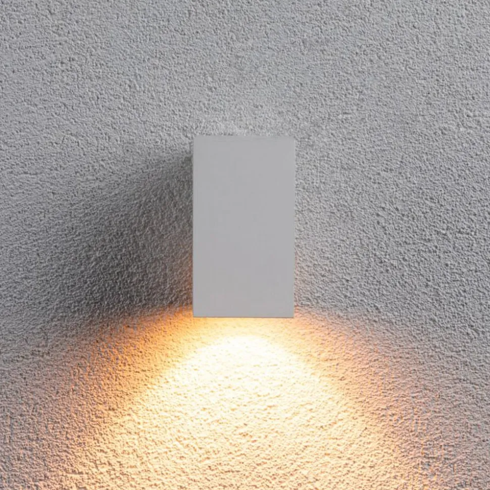Paulmann udendørs LED-væglampe Flame, hvid
