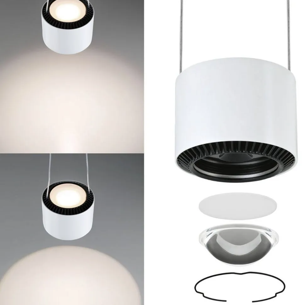 Paulmann URail Aldan LED-pendellampe, hvid