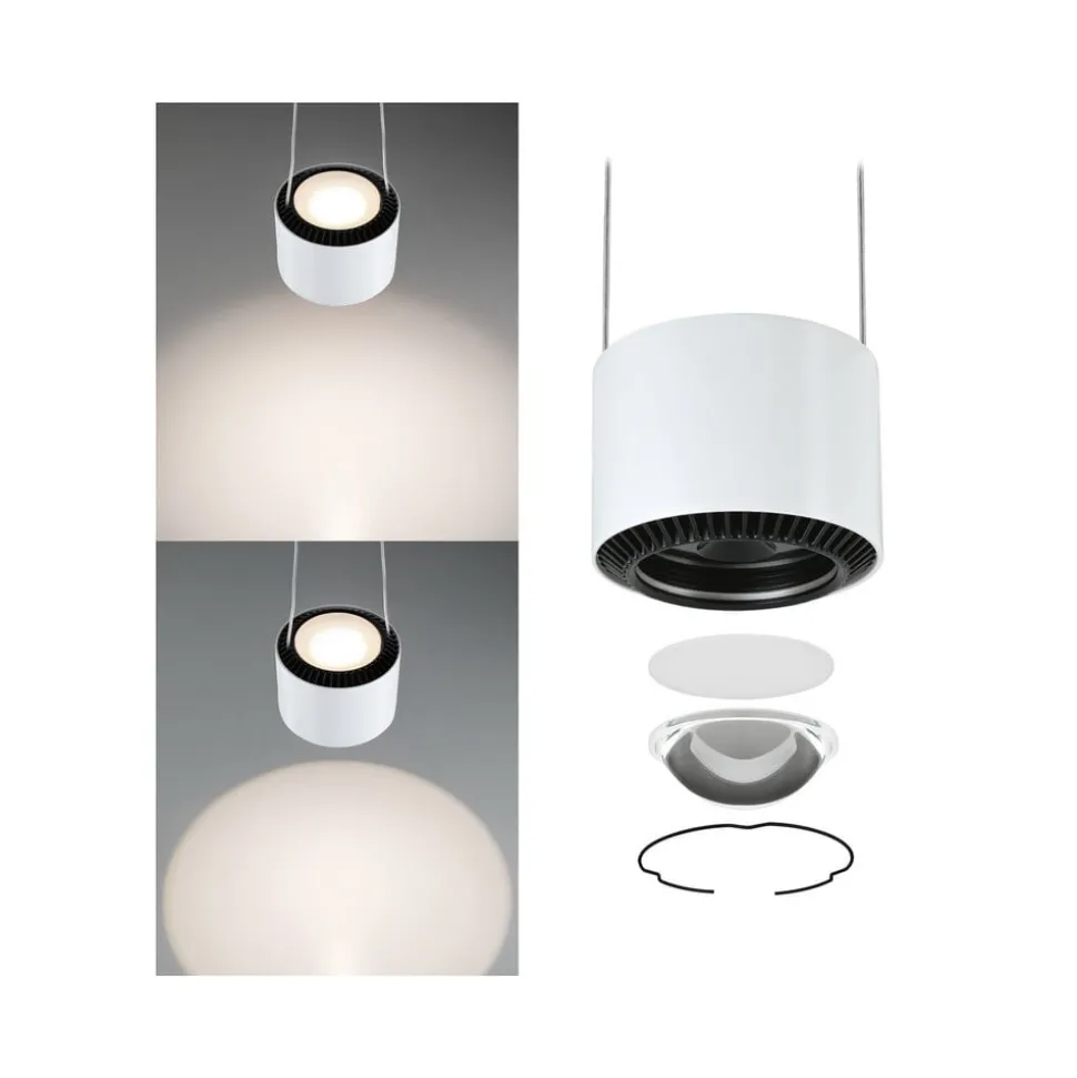 Paulmann URail Aldan LED-pendellampe, hvid