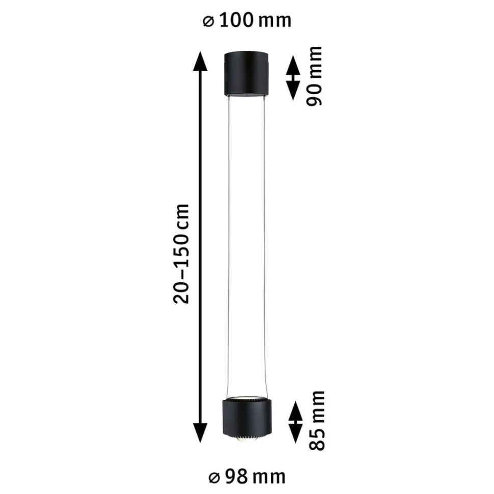 Paulmann URail Aldan LED-pendel 4.000 K sort