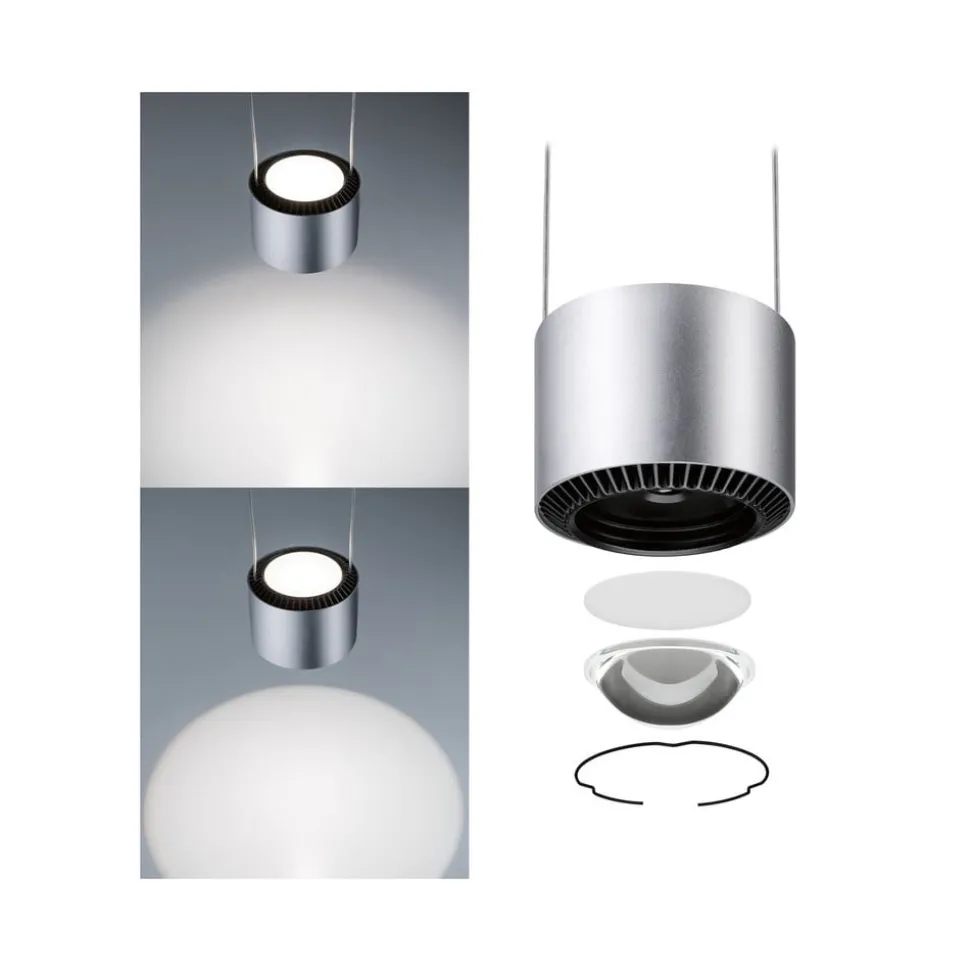 Paulmann URail Aldan LED-pendel 4.000 K, mat krom