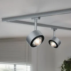 Paulmann URail Aldan LED-spotlight, mat krom, metal, CCT