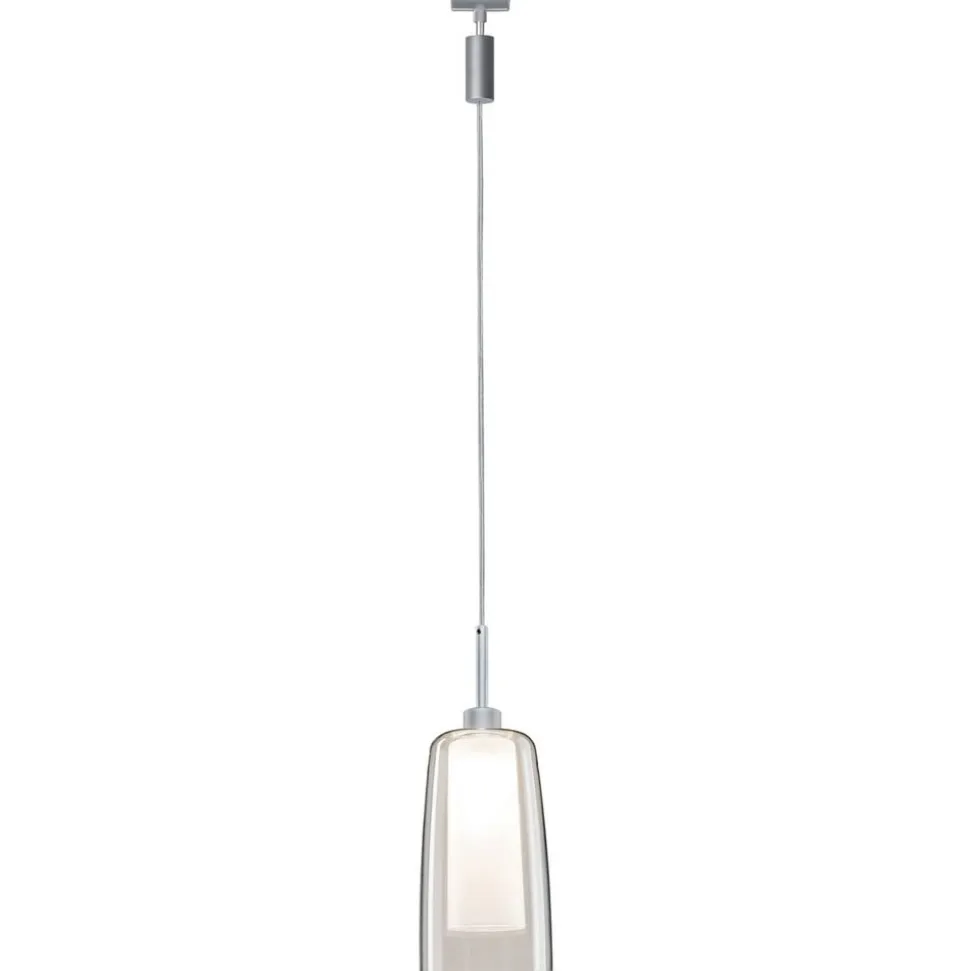 Paulmann URail Arido LED-pendellampe, mat krom