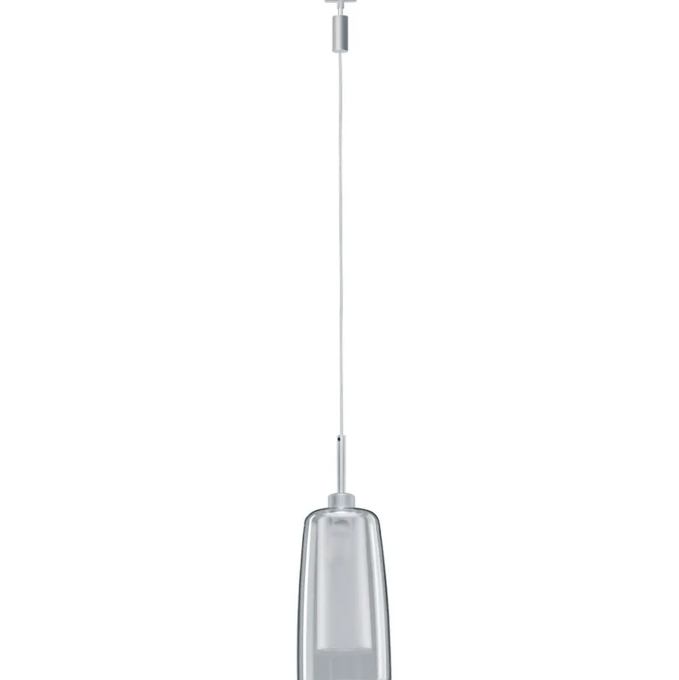 Paulmann URail Arido LED-pendellampe, mat krom