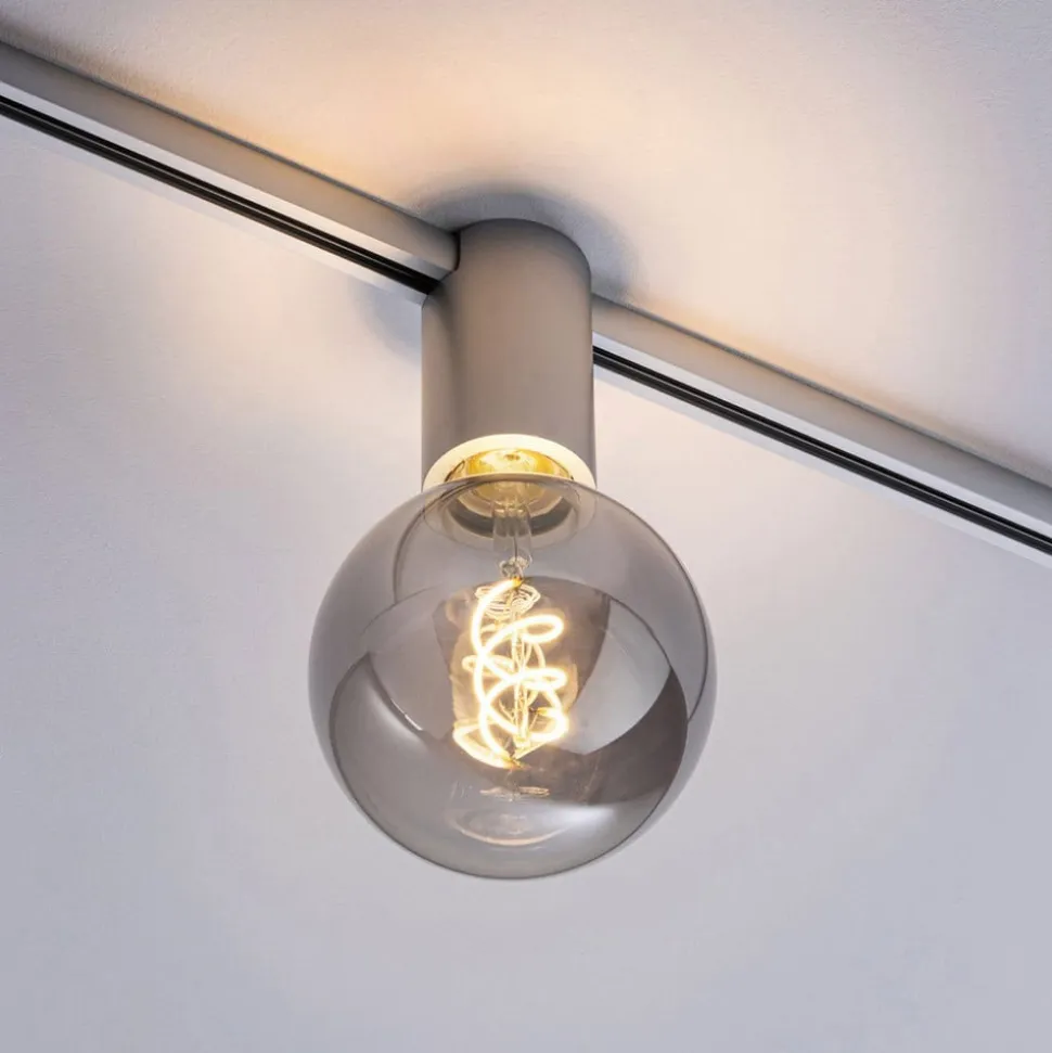Paulmann URail Ceiling Socket E27, mat krom