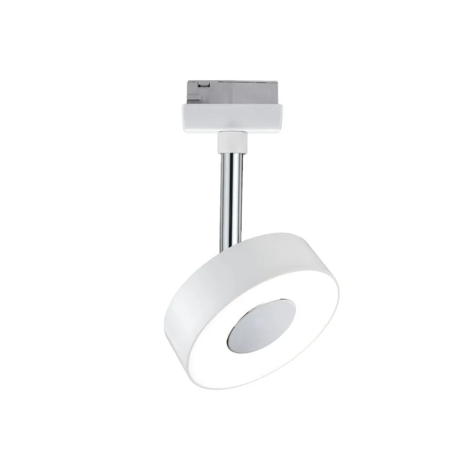 Paulmann URail Circle LED-spot, rundt, i hvidt