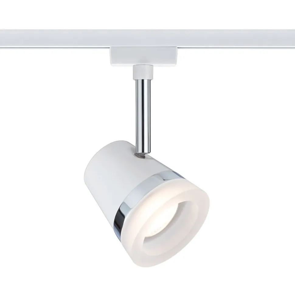 Paulmann URail Cone spot, hvid/krom