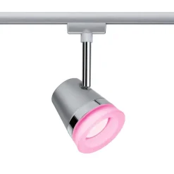 Paulmann URail Cone spot RGBW, mat krom, ZigBee