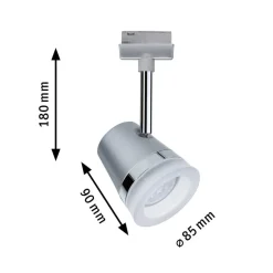 Paulmann URail Cone spot RGBW, mat krom, ZigBee