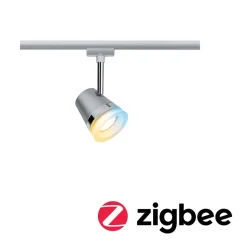 Paulmann URail Cone, ZigBee, CCT, mat krom