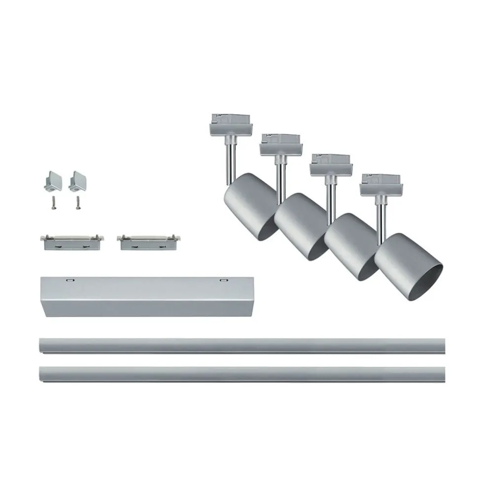Paulmann URail Cover Set, 4 spots, 2xrail krom