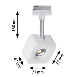 Paulmann URail Cube LED-spot, dæmpes 2.700 K hvidt