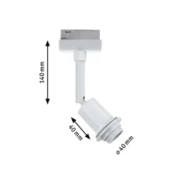 Paulmann URail DecoSystems spotlight E14, hvid
