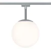 Paulmann URail Globe kuglelampe i krom, opalglas