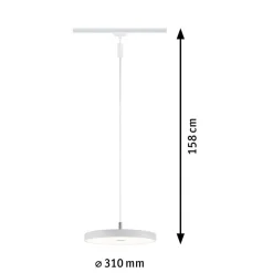 Paulmann URail Hildor LED-pendel 3.000K hvid