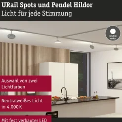 Paulmann URail Hildor LED-spot krom 4.000 K