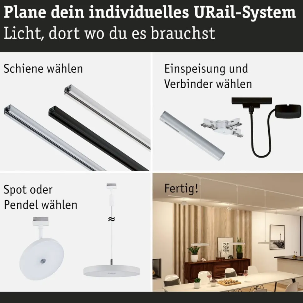 Paulmann URail Hildor LED-spot hvid 3.000K