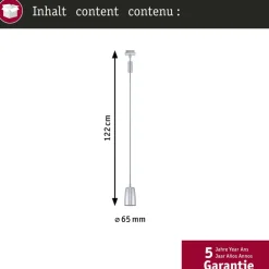 Paulmann URail hængelampe Cone, sort mat, GU10