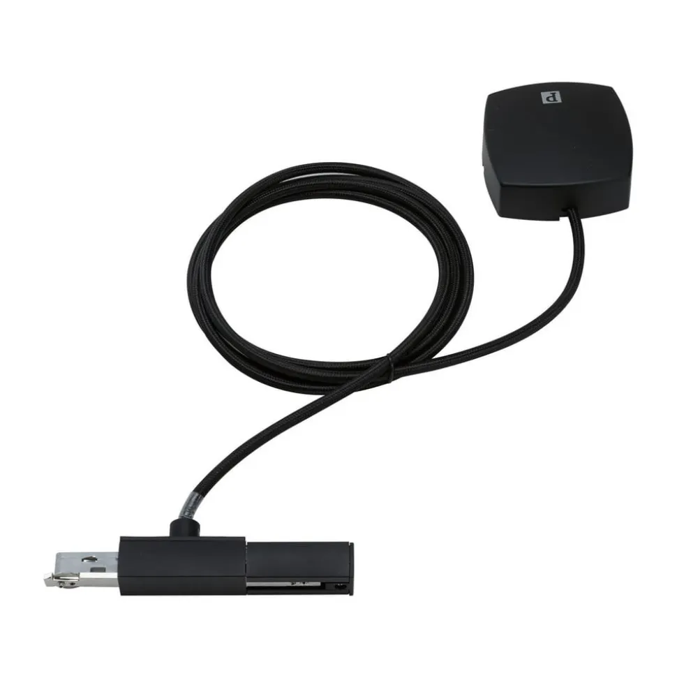 Paulmann URail kabelindføring, sort mat, 2 m