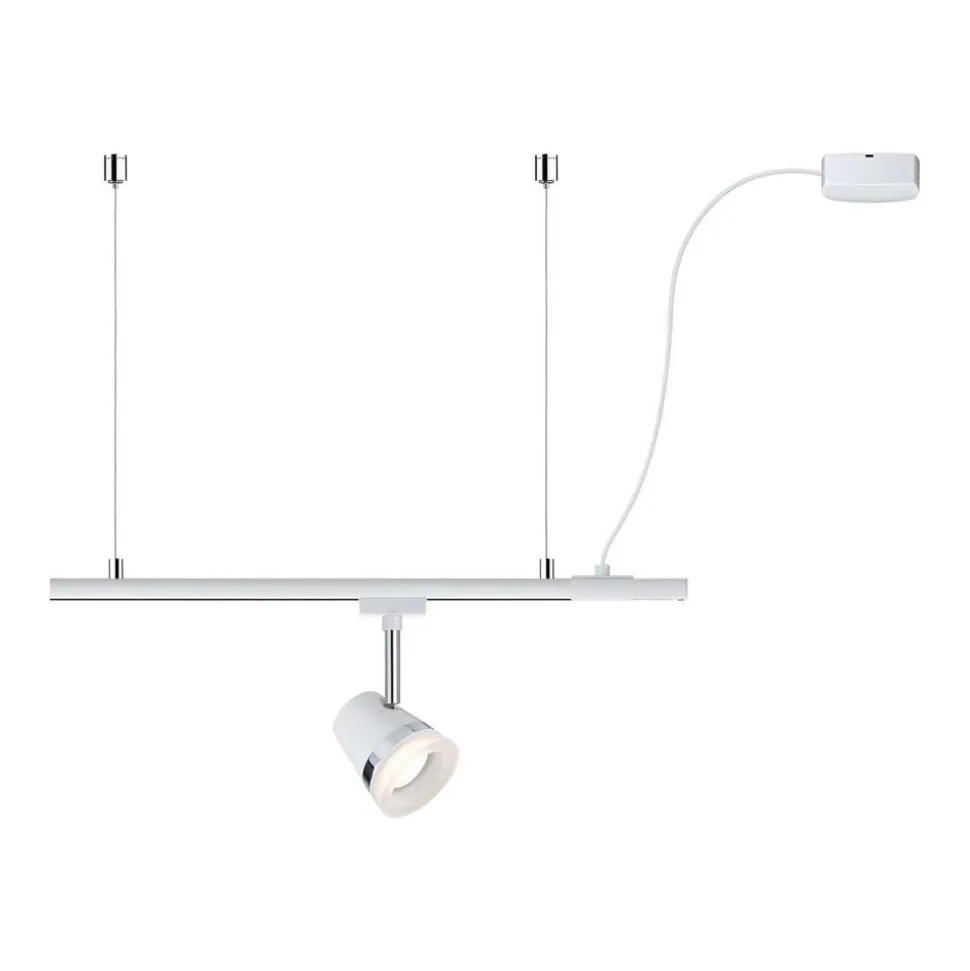 Paulmann URail kabelindføring, hvid mat, 2 m