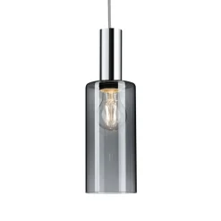 Paulmann URail lampeskærm Raja 2Easy, røget glas Ø 10 cm