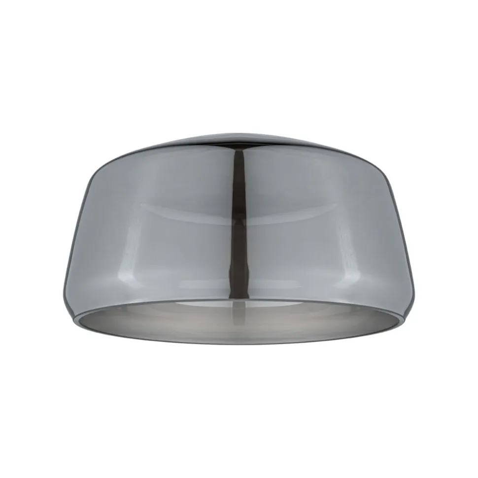 Paulmann URail lampeskærm Neila 2Easy, Ø 23 cm, røget glas
