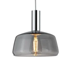Paulmann URail lampeskærm Neila 2Easy, Ø 23 cm, røget glas