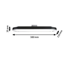 Paulmann URail LED-panel 7W 2.700 K mat sort