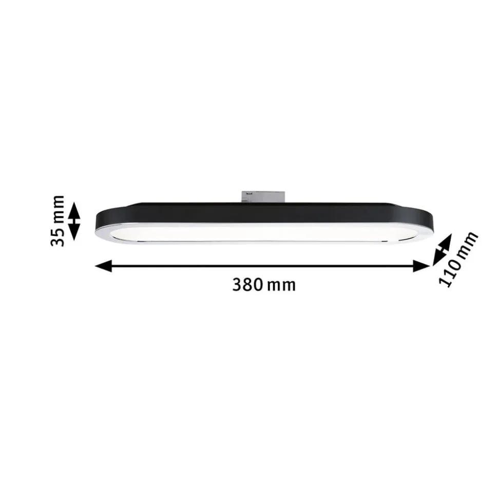 Paulmann URail LED-panel 7W 2.700 K mat sort