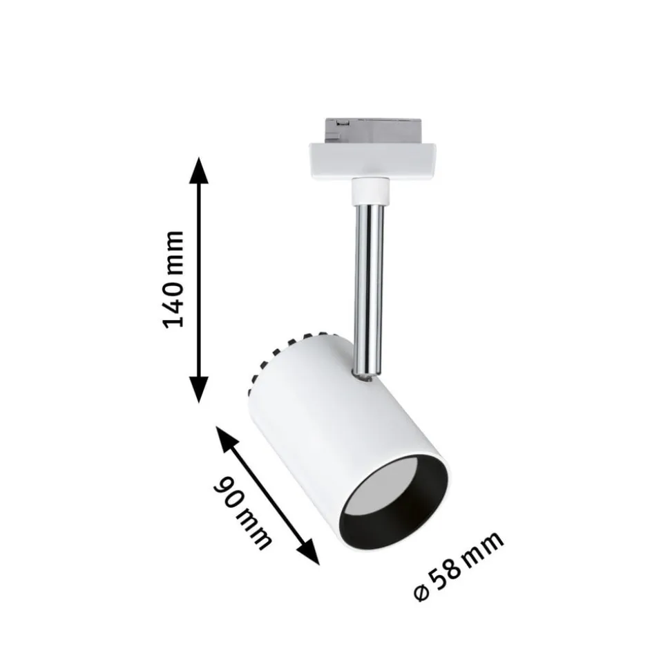 Paulmann URail Shine LED-spotlight i hvid