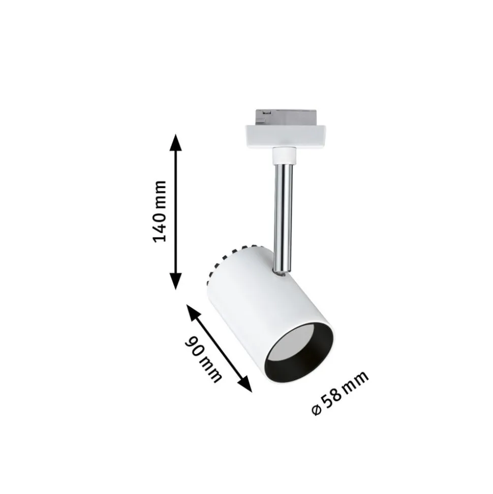 Paulmann URail Shine LED-spotlight i hvid