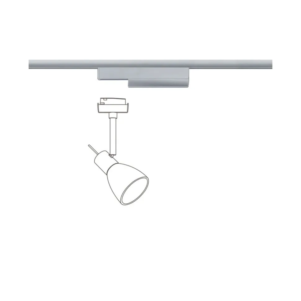Paulmann URail skinneadapter Zigbee 3.0, krom mat