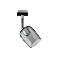 Paulmann URail Spot Blossom sort, røgfarvet glas