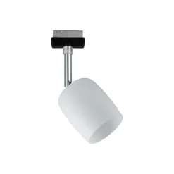 Paulmann URail Spot Blossom sort, satineret glas
