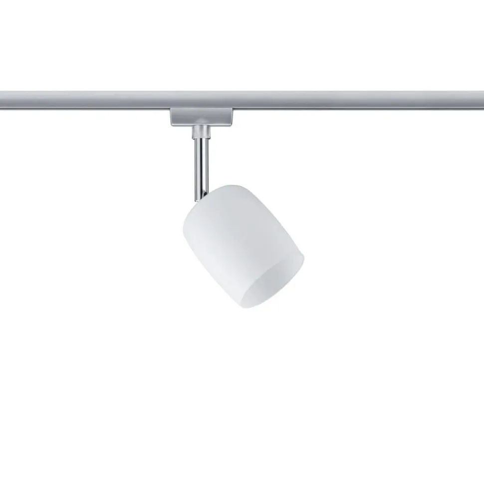 Paulmann URail Spot Blossom mat krom, satinglas