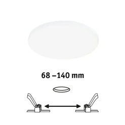 Paulmann Veluna Edge IP44 4.000K dimm Ø 16cm