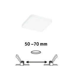 Paulmann Veluna Edge IP44 4000K dimm 9x9cm