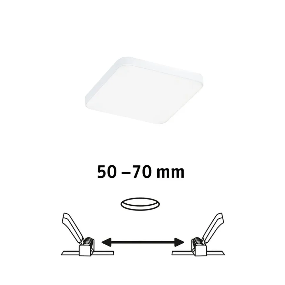 Paulmann Veluna Edge LED indbygget IP44 4000K 9x9cm