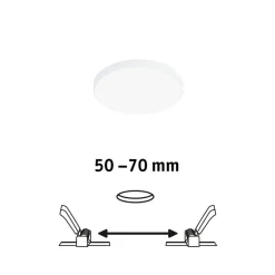Paulmann Veluna Edge LED indbygget IP44 4.000K Ø 9cm