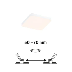 Paulmann Veluna Edge LED indbygget IP44 3000K 9x9cm