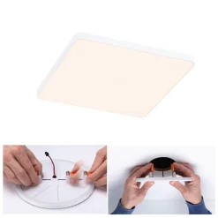 Paulmann Veluna Edge LED indbygget IP44 3000K 16x16cm