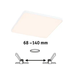 Paulmann Veluna Edge LED indbygget IP44 3000K 16x16cm