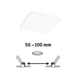 Paulmann Veluna Edge LED til indbygning IP44 4000K 12x12cm