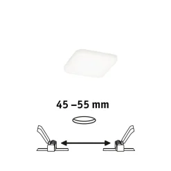 Paulmann Veluna LED 4.000 K 7,5x7,5