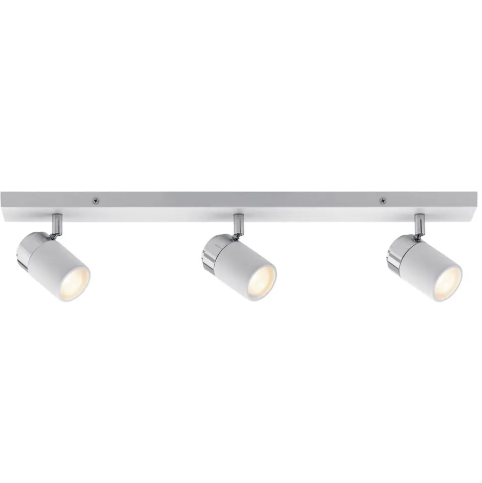 Paulmann Zyli loftspot, hvid/krom, 3 lyskilder