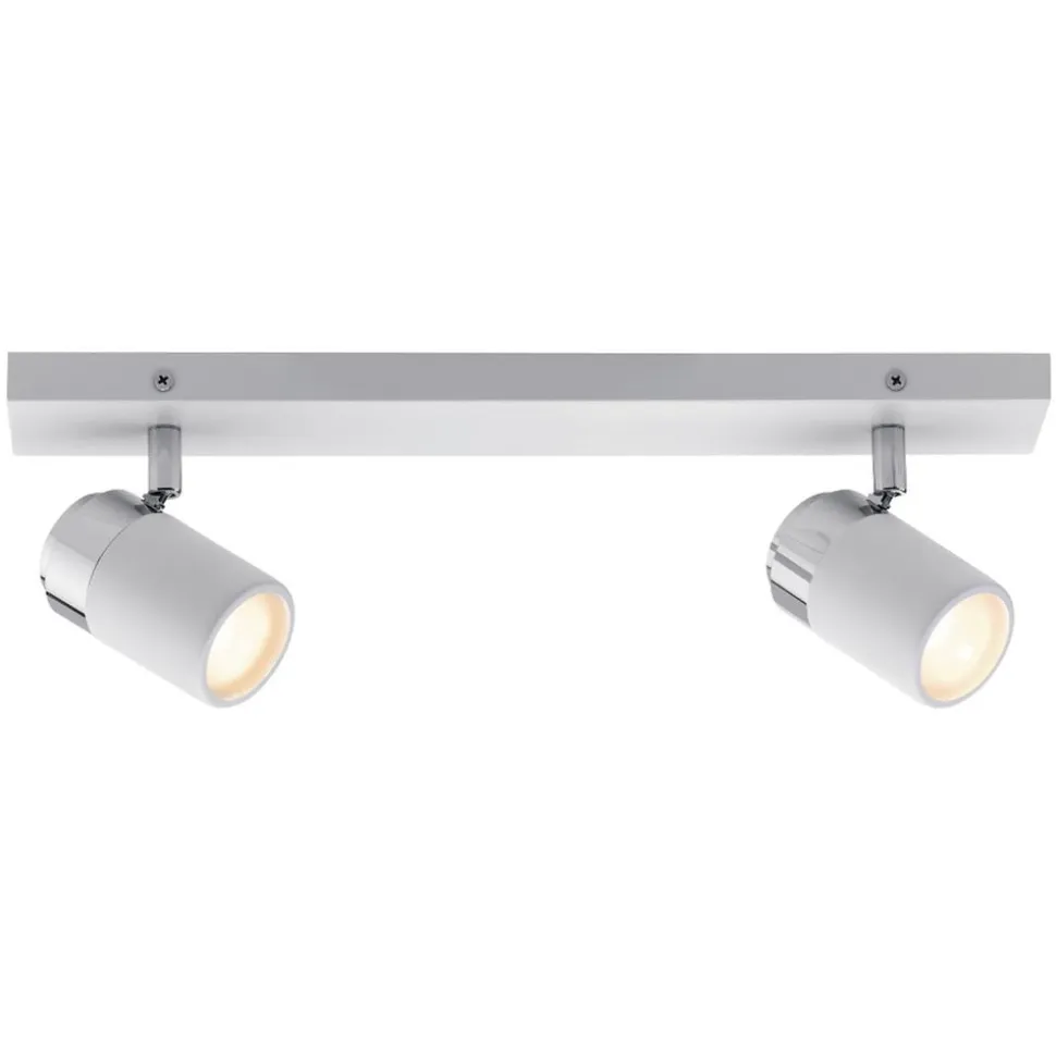 Paulmann Zyli loftspot, hvid/krom, 2 lyskilder