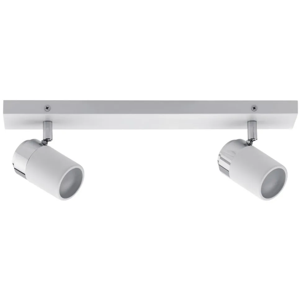 Paulmann Zyli loftspot, hvid/krom, 2 lyskilder