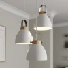 Pendellampe Bergen, 3 lyskilder, rund, hvid