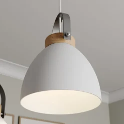 Pendellampe Bergen, 3 lyskilder, rund, hvid