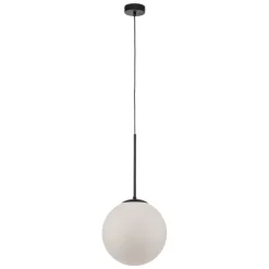 Pendellampe Dione, 1 lyskilde, hvid/sort 30 cm